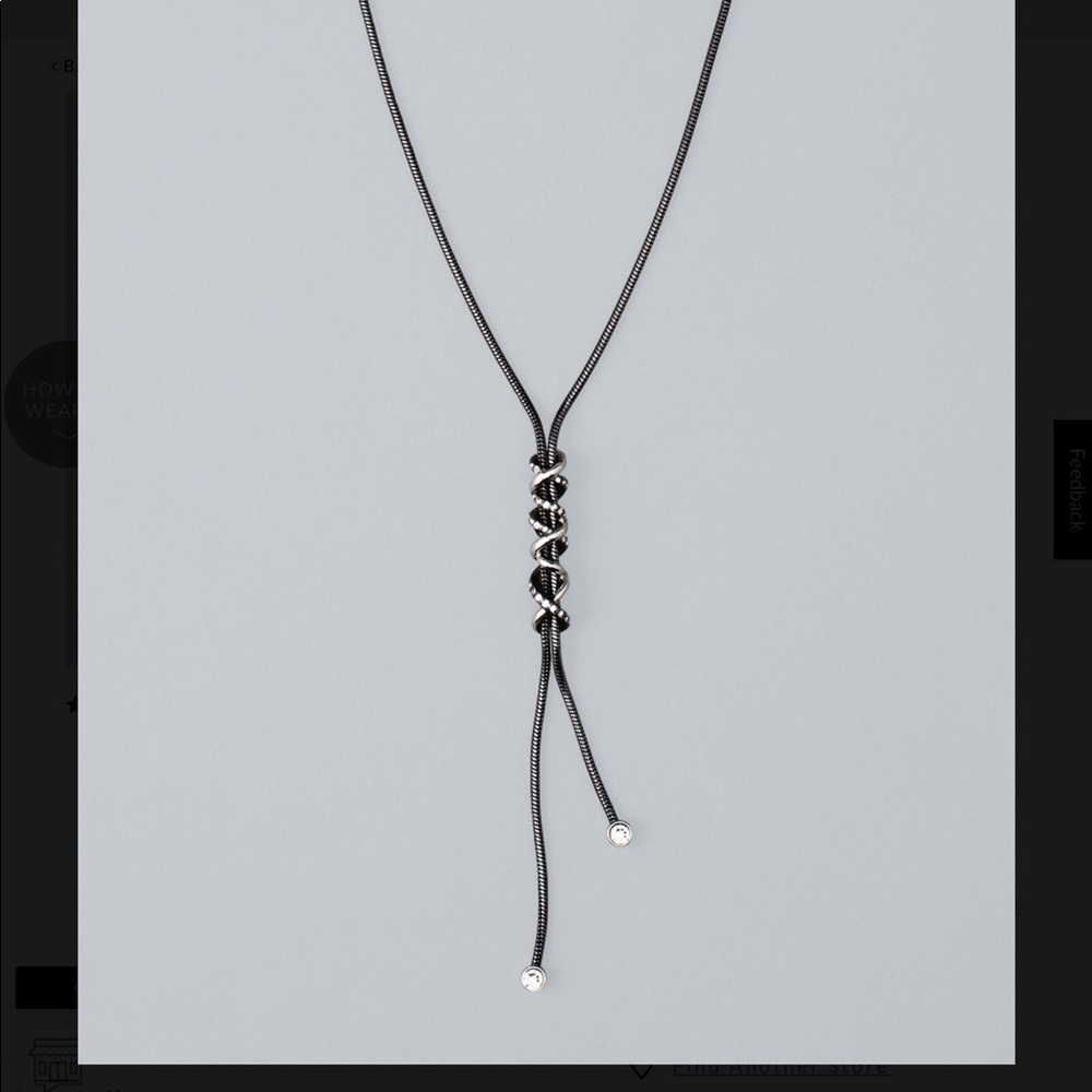 WHBM Y-NECKLACE WITH CRYSTALS FROM SWAROVSKI®
